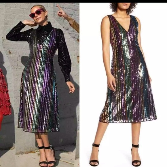 Halogen Dresses & Skirts - HALOGEN Nwt amazing sequined STATEMENT PIECE